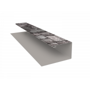 Планка П-образная (Блок-хаус, Экобрус) Grand Line 0,45 Print Elite Fine Stone TwinColor (2м)