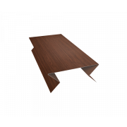 Планка угла внешнего составная нижняя 0,45 Print Elite Choco Wood TwinColor (3м)