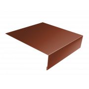 Планка околооконная простая 200х50 0,45 Drap TX RAL 8004 терракота (3м)