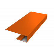 J-Профиль 12мм 0,45 PE с пленкой RAL 2004 оранжевый (3м)