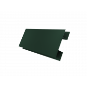 Планка H-образная стыковочная сложная 0,45 PE-Double с пленкой RAL 6005 зеленый мох (2м)