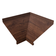 Угол отлива внутренний 100 0,4 Print Premium с пленкой Cherry Wood Fresh TwinColor