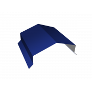 Парапетная крышка угольная 150мм 0,45 PE с пленкой RAL 5002 ультрамариново-синий (3м)