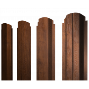 Штакетник П-образный А фигурный 0,4 Print Premium Golden Wood Fresh TwinColor