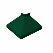 Угол отлива внешний 150 0,45 PE с пленкой RAL 6005 зеленый мох