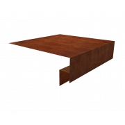 Планка околооконная сложная (Блок-хаус, Экобрус) Grand Line 250х50х25 0,45 Print Elite Rowan TwinColor (3м)