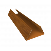 Планка стыковочная составная нижняя 0,45 Print Elite Golden Wood TwinColor (2м)