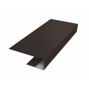 J-Профиль 12мм 0,45 PE с пленкой RR 32 темно-коричневый (2м)