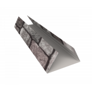 Планка стыковочная составная нижняя 0,45 Print Elite Fine Stone TwinColor (2м)