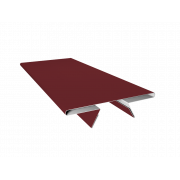 Планка стыковочная составная верхняя 0,45 Drap RAL 3005 красное вино (2м)