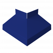 Угол отлива внешний 70 0,45 PE с пленкой RAL 5002 ультрамариново-синий