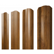 Штакетник М-образный А фигурный 0,45 Print-Double Elite Golden Wood
