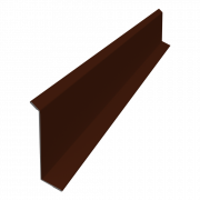 Планка примыкания в штробу 60 0,5 Satin с пленкой RAL 3009 оксидно-красный (2м)