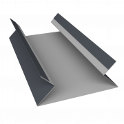 Планка угла внутреннего составная верхняя 0,5 PurPro Matt 275 RAL 7024 мокрый асфальт (2м)