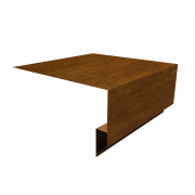 Планка околооконная сложная (Блок-хаус, Экобрус) Grand Line 250х75х25 0,45 Print-Double Elite Golden Wood (2м)