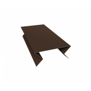 Планка угла внешнего составная нижняя 0,5 Velur X RAL 8017 шоколад (2м)