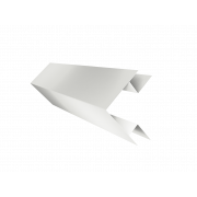 Планка угла внешнего сложного Экобрус Grand Line 0,45 PE-Double с пленкой RAL 9003 сигнальный белый (2м)