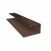 Планка П-образная (Блок-хаус, Экобрус) Grand Line 0,45 Print Elite Antique Wood TwinColor (2м)