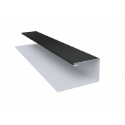 Планка П-образная (Блок-хаус, Экобрус) Grand Line 0,5 GreenCoat Pural BT, matt RR2H3 (RAL 7016 антрацитово-серый) (2м)