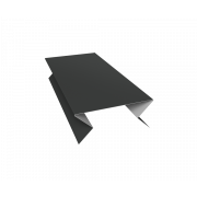 Планка угла внешнего составная нижняя 0,5 GreenCoat Pural BT, matt RR2H3 (RAL 7016 антрацитово-серый) (2м)