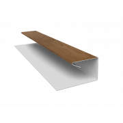 Планка П-образная завершающая сложная (КД) 0,45 Print Premium Pine Wood Fresh (3м)