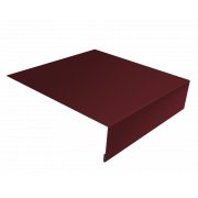 Планка околооконная простая 200х50 0,45 Drap RAL 3005 красное вино (2м)