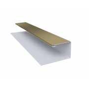 Планка П-образная (Блок-хаус, Экобрус) Grand Line 0,4 PE с пленкой RAL 1014 слоновая кость (3м)