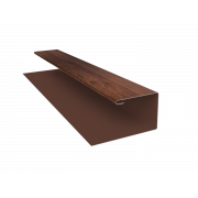 Планка П-образная (Блок-хаус, Экобрус) Grand Line 0,45 Print Premium Cherry Wood Fresh TwinColor (2м)