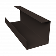 Планка угла внутреннего составная нижняя 0,45 Drap-double TX RR 32 темно-коричневый (2м)