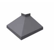 Угол отлива внешний 150 0,5 Satin с пленкой RAL 7004 сигнальный серый