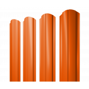 Штакетник Полукруглый Slim фигурный 0,45 PE RAL 2004 оранжевый