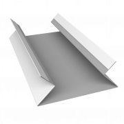 Планка угла внутреннего составная верхняя 0,4 PE с пленкой RAL 9003 сигнальный белый (3м)