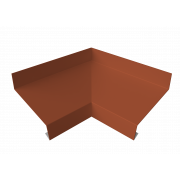Угол отлива внутренний 50 0,45 PE с пленкой RAL 8004 терракота