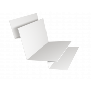 Угол внутренний сложный 90 градусов 0,45 Drap TX RAL 9003 сигнальный белый (2м)