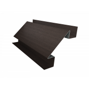 Планка угла внутреннего сложного Экобрус Grand Line 0,45 Print Elite Coffee Wood TwinColor (3м)