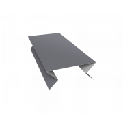 Планка угла внешнего составная нижняя 0,45 Drap RAL 7004 сигнальный серый (2м)