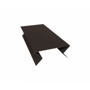 Планка угла внешнего составная нижняя 0,5 Atlas X с пленкой RR 32 темно-коричневый (3м)
