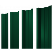 Штакетник П-образный В с прямым резом 0,45 Drap TX RAL 6005 зеленый мох