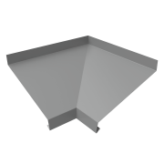 Угол отлива внутренний 250 0,5 Satin с пленкой RAL 9006бело-алюминиевый