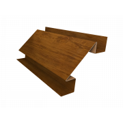 Планка угла внутреннего сложного Экобрус Grand Line 0,45 Print Elite Golden Wood TwinColor (2м)