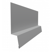 Планка начальная фальц 0,5 Satin с пленкой RAL 9006бело-алюминиевый (3м)