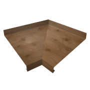 Угол отлива внутренний 250 0,45 Print Premium с пленкой Pine Wood Fresh