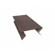 Планка угла внешнего составная нижняя 0,45 Print Elite White Wood TwinColor (3м)