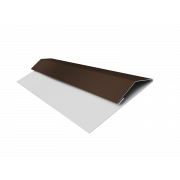 Планка стартово-финишная (Блок-хаус, Экобрус) Grand Line 0,5 PurPro Matt 275 RAL 8017 шоколад (2м)