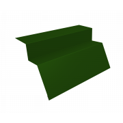 Планка карнизная для металлочерепицы квинта Uno 0,45 PE с пленкой RAL 6002 лиственно-зеленый (3м)