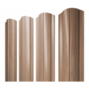 Штакетник Круглый фигурный 0,45 Print Elite Honey Wood TwinColor