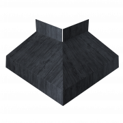 Угол отлива внешний 70 0,45 Print Premium с пленкой Grey Wood TwinColor