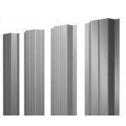 Штакетник П-образный A с прямым резом 0,5 Satin RAL 7004 сигнальный серый