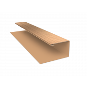 Планка П-образная (Блок-хаус, Экобрус) Grand Line 0,45 Print Elite Honey Wood TwinColor (2м)