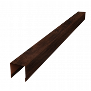 Планка вертикальная лицевая для горизонтального монтажа штакетника 0,45 Print Elite Cherry Wood TwinColor (1,8м)